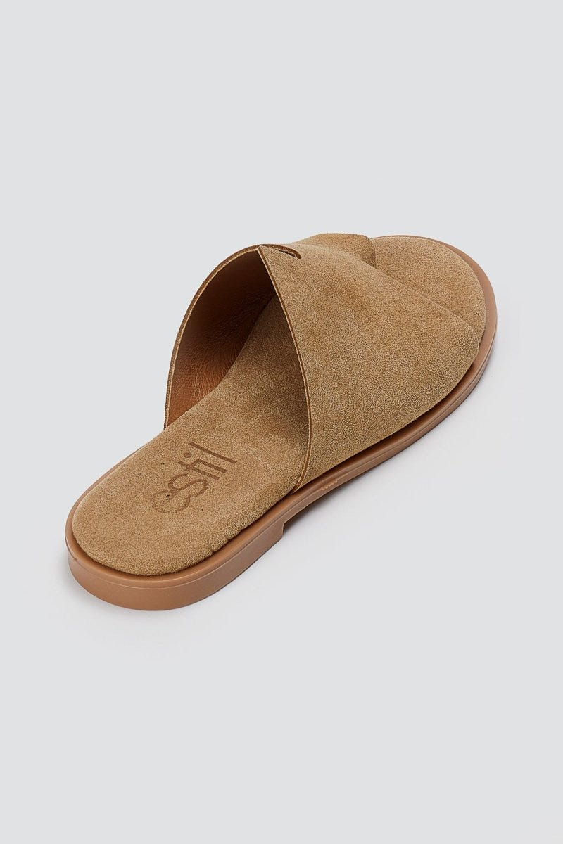 Estil - Comfort Suede Sandals - Beige Suede