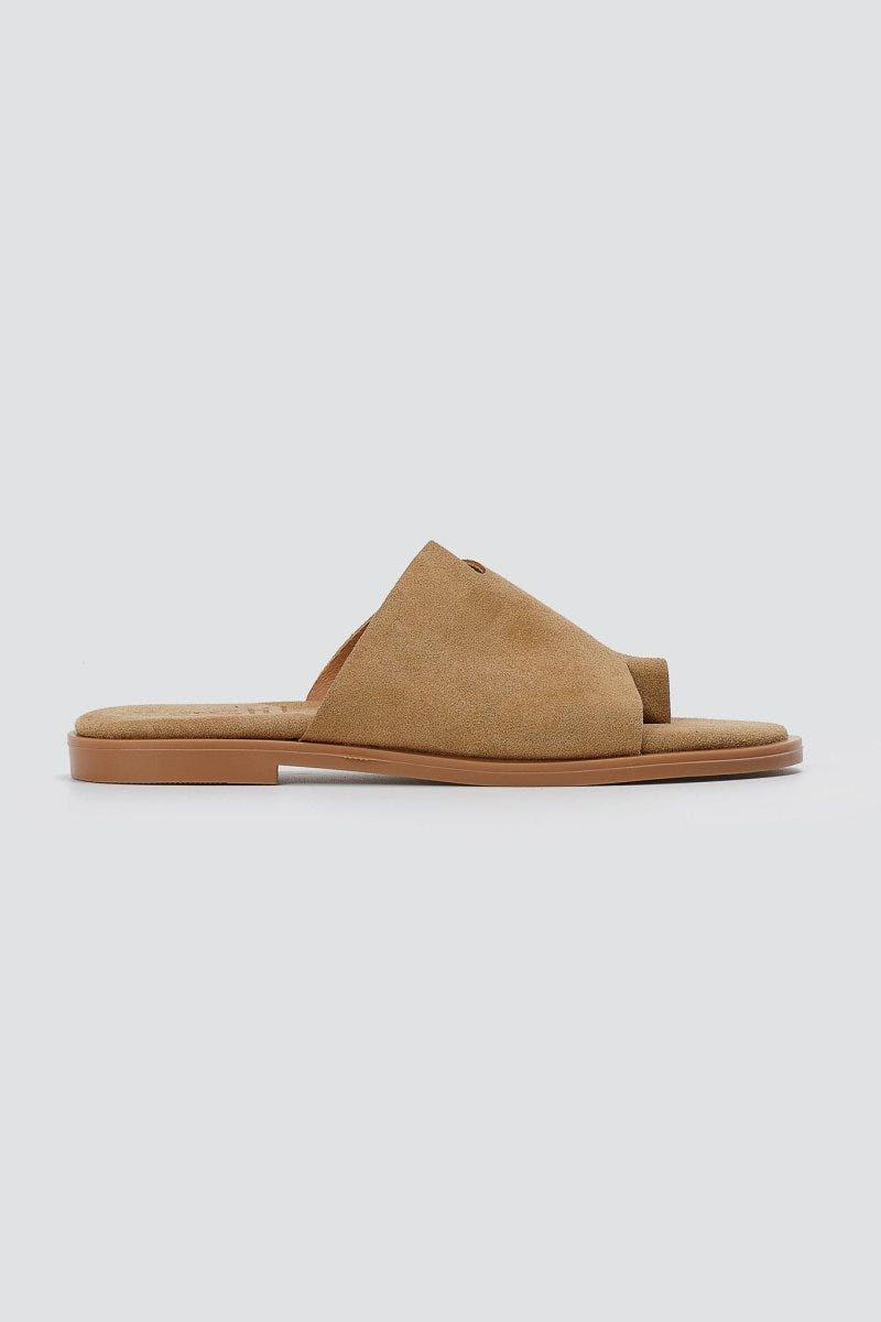 Estil - Comfort Suede Sandals - Beige Suede