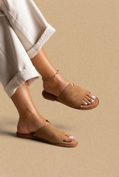 Beige in camoscio