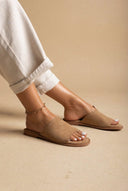 Estil - Comfort Suede Sandals - Beige Suede