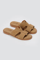 Estil - Comfort Suede Sandals - Beige Suede