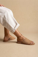 Estil - Comfort Suede Sandals - Beige Suede