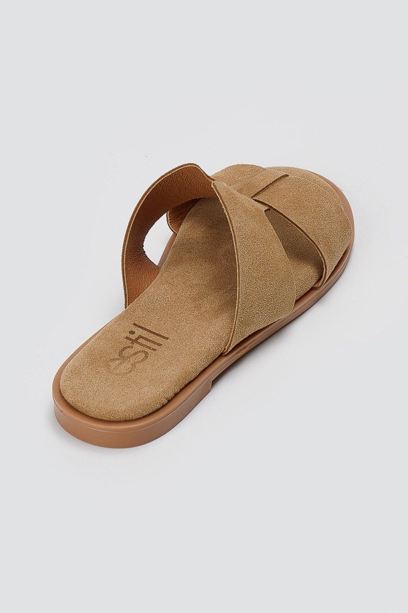 Estil - Comfort Suede Sandals - Beige Suede