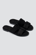 Estil - Comfort Suede Sandals - Black Suede