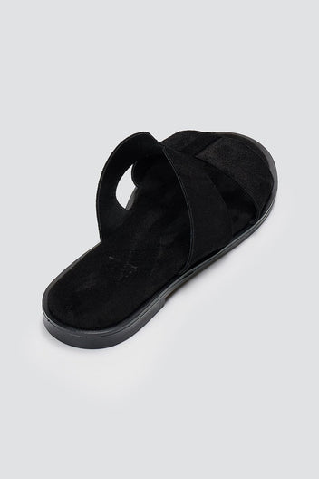 Estil - Comfort Suede Sandals - Black Suede
