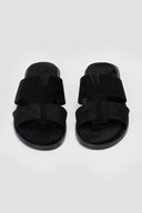 Estil - Comfort Suede Sandals - Black Suede