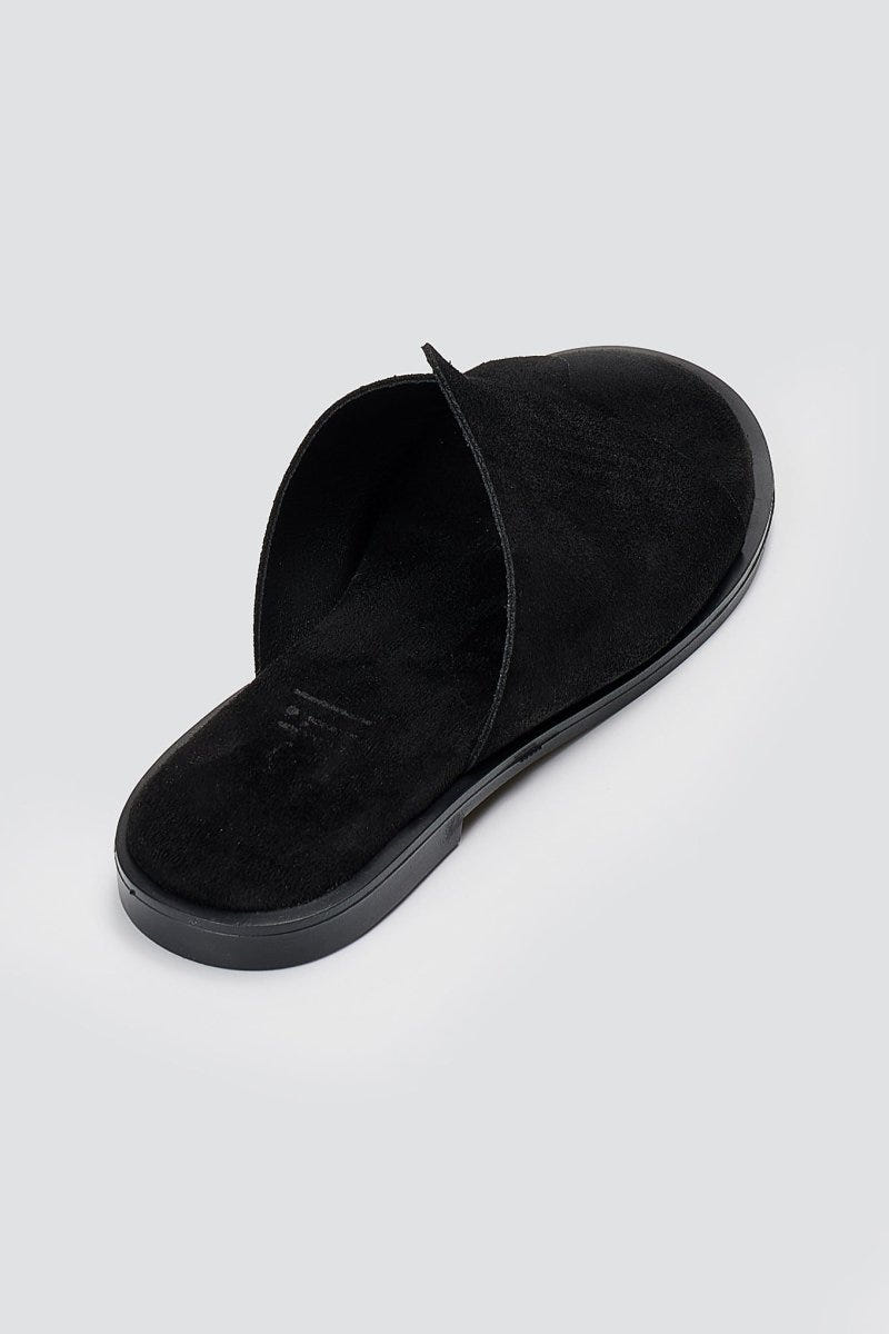 Estil - Comfort Suede Sandals - Black Suede