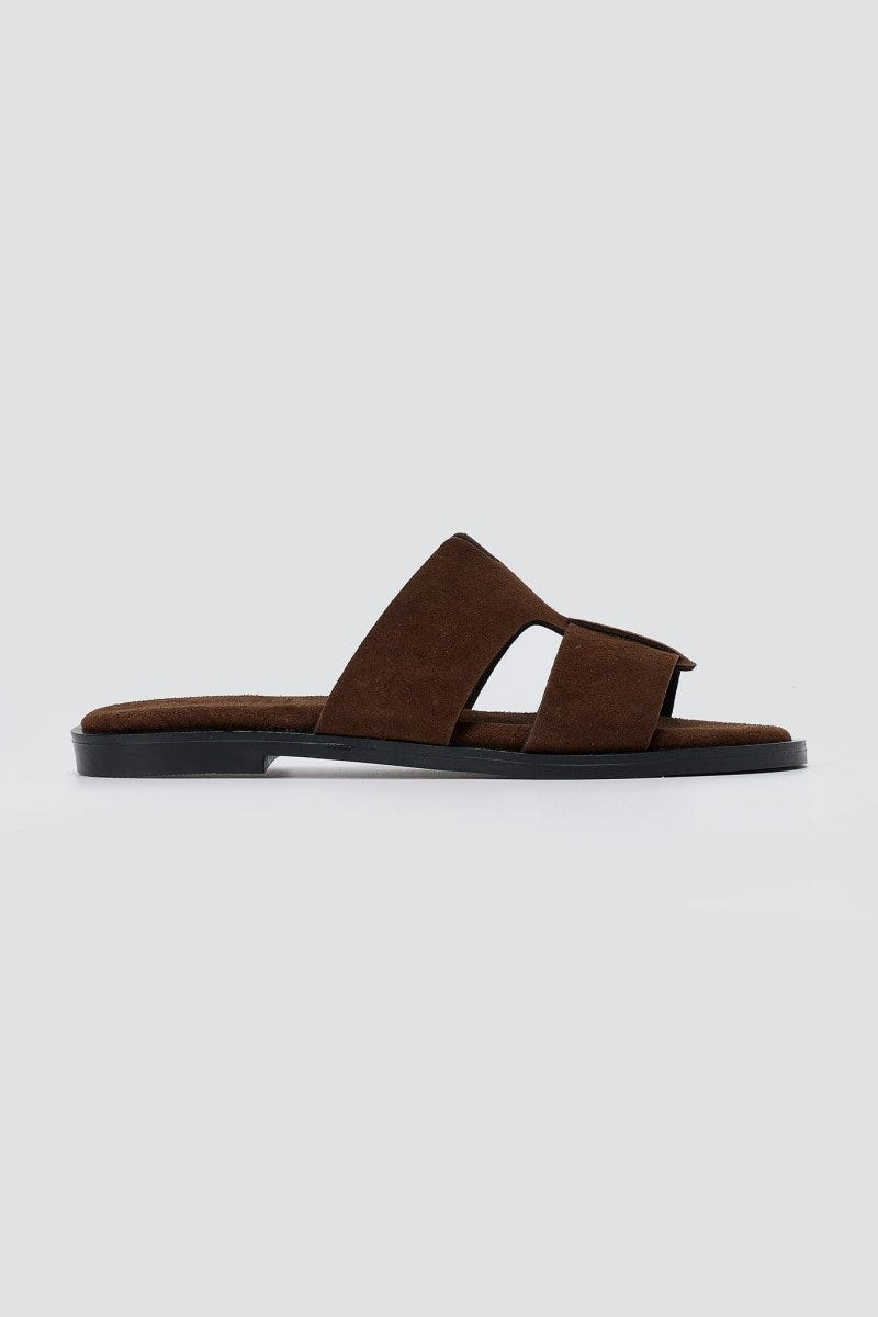 Estil - Comfort Suede Sandals - Brown Suede