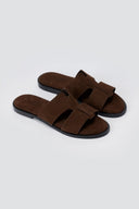 Estil - Comfort Suede Sandals - Brown Suede