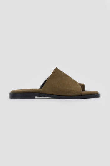 Estil - Comfort Suede Sandals - Olive Suede