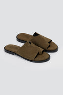 Estil - Comfort Suede Sandals - Olive Suede