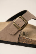 Gold Star - Comfort T Strap Sandals - Brown Matte