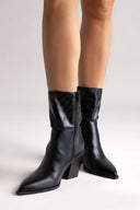 Corina Cowboy Ankle Boots - Black Matte - thefashionproject.gr - CORINA