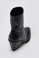 Corina Cowboy Ankle Boots - Black Matte - thefashionproject.gr - CORINA