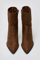Corina Cowboy Ankle Boots - Brown Suede - thefashionproject.gr - CORINA