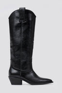 Corina Cowboy Boots - Black Matte - thefashionproject.gr - CORINA