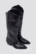 Corina Cowboy Boots - Black Matte - thefashionproject.gr - CORINA