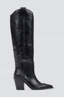 Corina Cowboy Boots - Black Matte - thefashionproject.gr - CORINA