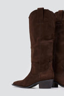Corina Cowboy Boots - Brown Suede - thefashionproject.gr - CORINA