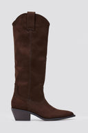 Corina Cowboy Boots - Brown Suede - thefashionproject.gr - CORINA