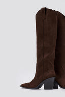 Corina Cowboy Boots - Brown Suede - thefashionproject.gr - CORINA