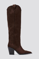 Corina Cowboy Boots - Brown Suede - thefashionproject.gr - CORINA