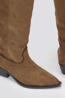 Corina Cowboy Boots - Camel Suede - thefashionproject.gr - CORINA
