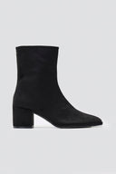 Corina Low Heel Ankle Boot - Black Suede - thefashionproject.gr - CORINA