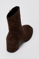 Corina Low Heel Ankle Boot - Brown Suede - thefashionproject.gr - CORINA