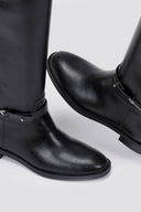 Corina Riding Boots Metal Detail - Black Matte - thefashionproject.gr - CORINA
