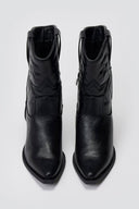 Cowboy Ankle Boots - Black Matte - thefashionproject.gr - Martin Pescatore