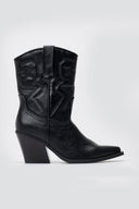Cowboy Ankle Boots - Black Matte - thefashionproject.gr - Martin Pescatore