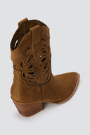 CORINA - Cowboy Ankle Boots - Camel Suede