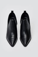Cowboy Ankle Boots Cutout - Black Matte - thefashionproject.gr - TFP