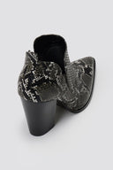 Cowboy Ankle Boots Snake Print TFP - Grey Snake Print - thefashionproject.gr - TFP