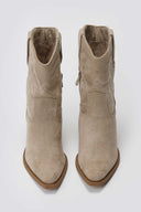 Cowboy Ankle Boots - Taupe Suede - thefashionproject.gr - Martin Pescatore