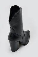 Cowboy Ankle Boots TFP - Black Matte - thefashionproject.gr - TFP