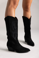 Cowboy boots - Black Suede - thefashionproject.gr - Ideal shoes
