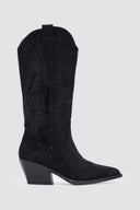 Cowboy boots - Black Suede - thefashionproject.gr - Ideal shoes