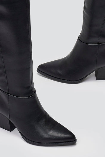 ERYNN - Cowboy Boots - Black Matte