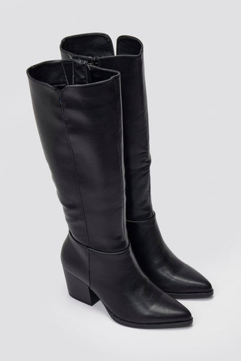 ERYNN - Cowboy Boots - Black Matte