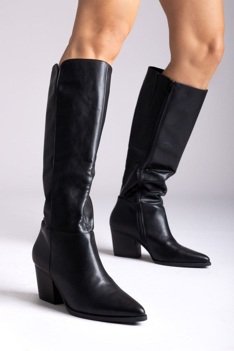 Cowboy Boots ERYNN - Black Matte - thefashionproject.gr - ERYNN