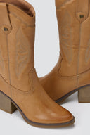 MARIAMARE - Cowboy Boots MARIAMARE - Tan Matte