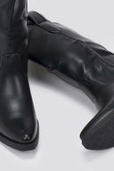 Cowboy Boots Mid Calf - Black Matte - thefashionproject.gr - Martin Pescatore