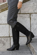Cowboy Boots Pointed Toe - Black Matte - thefashionproject.gr - MARQUIIZ
