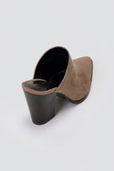 Cowboy Clogs TFP - Taupe Suede - thefashionproject.gr - TFP