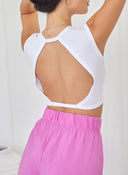 Crop top με ανοιχτή πλάτη Noobass 02 - 57 - Λευκό - thefashionproject.gr - Noobass