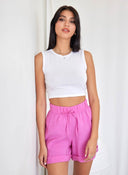 Crop top με ανοιχτή πλάτη Noobass 02 - 57 - Λευκό - thefashionproject.gr - Noobass