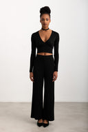 Crop top με glitter στην ύφανση Vero Moda 10316740