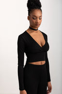 Crop top με glitter στην ύφανση Vero Moda 10316740